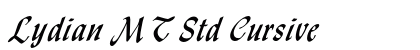 Lydian MT Std Cursive preview