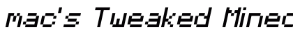 mac's Tweaked Minecraft Italic preview