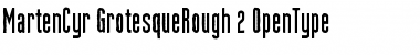 MartenCyr GrotesqueRough Font