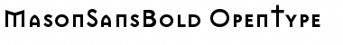 MasonSans Bold Font