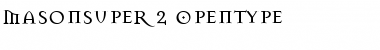 MasonSuper Regular Font MasonSuper Regular Font