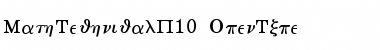 MathTechnical P10 Font