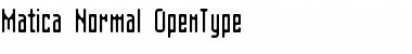 Matica Normal Font Matica Normal Font