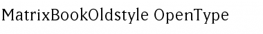 MatrixBookOldstyle Regular Font