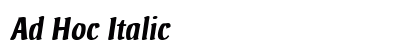 Ad Hoc Italic preview