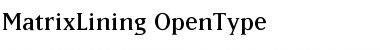 Download MatrixLining Font