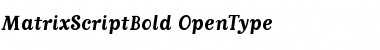 Download MatrixScriptBold Font