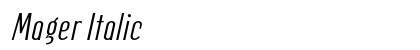 Mager Italic Preview