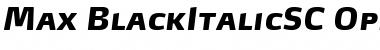 Max-BlackItalicSC Regular Font
