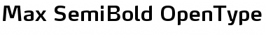 Max-SemiBold Regular Font