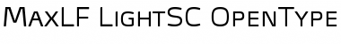 Download MaxLF-LightSC Font