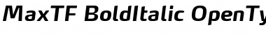 Download MaxTF-BoldItalic Font