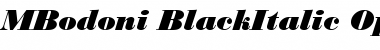Bodoni Black Italic Font