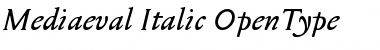 Mediaeval Italic Font Mediaeval Italic Font