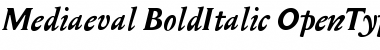 Mediaeval Bold Italic Font