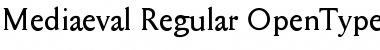 Mediaeval Regular Font