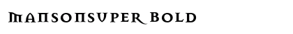 MansonSuper Bold preview