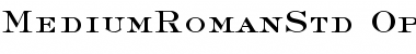 Medium Roman Std Font