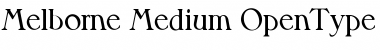 Melborne-Medium Regular Font