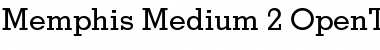 Memphis Medium Font