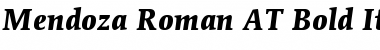 Mendoza Roman AT Bold Italic Font