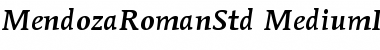 Download ITC Mendoza Roman Std Font