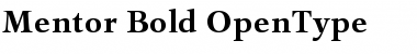 Mentor Bold Font Mentor Bold Font