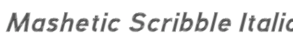 Mashetic Scribble Italic preview