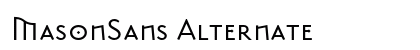 MasonSans Alternate preview