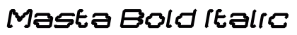 Masta Bold Italic preview