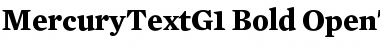 Mercury Text G1 Bold Font Mercury Text G1 Bold Font