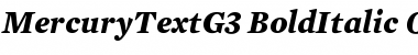 Mercury Text G3 Bold Italic Font