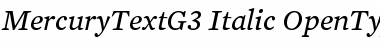 Mercury Text G3 Font