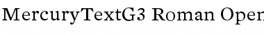 Mercury Text G3 Font