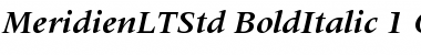 Meridien LT Std Font