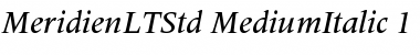 Meridien LT Std Font