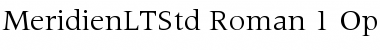 Meridien LT Std Roman Font