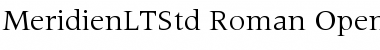 Meridien LT Std Font