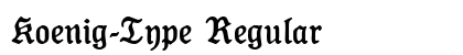 Koenig-Type Regular Preview