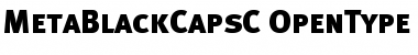 MetaBlackCapsC Regular Font