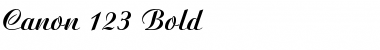 Canon 123 Font