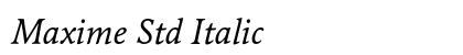 Maxime Std Italic preview