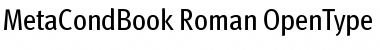 MetaCondBook Roman Font
