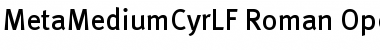 MetaMediumCyrLF-Roman Regular Font