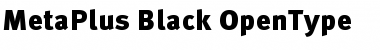 MetaPlus Black Font