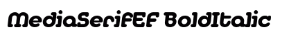 MediaSerifEF BoldItalic Preview