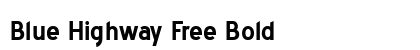 Blue Highway Free Bold