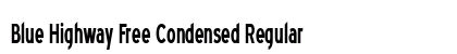 Blue Highway Free Condensed Regular
