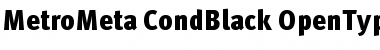 MetroMeta CondBlack Font