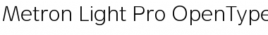Metron Light Pro Regular Font